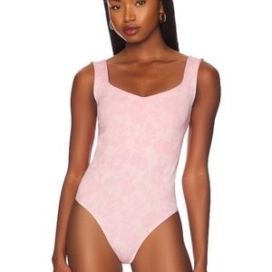 💕FP Clean Lines Floral Bodysuit in Bubble Bath Combo
